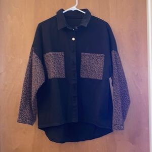 Black & Cheetah Jacket